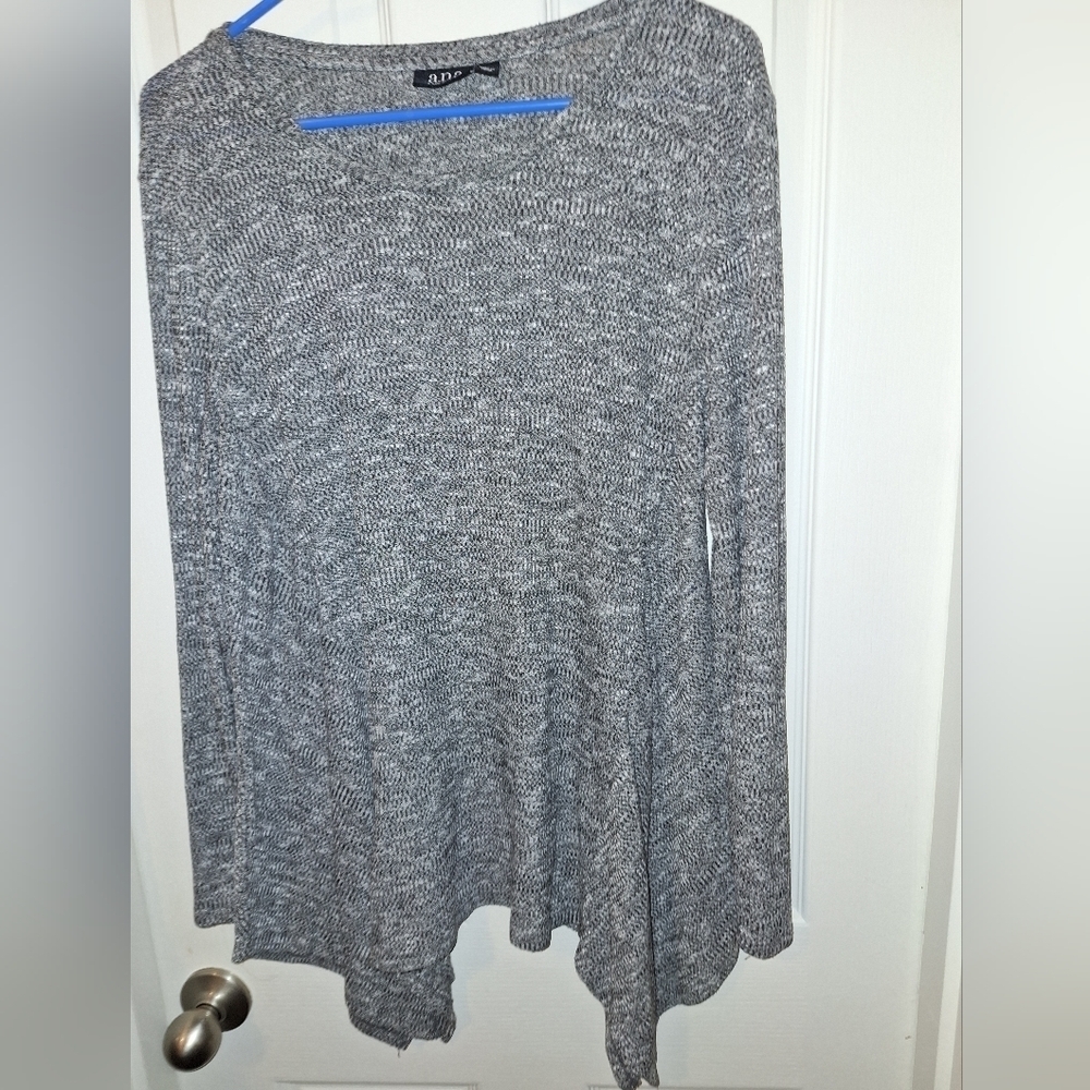 Ana Top Gray Long Sleeve XL